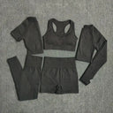 Seamless Yoga Set Women Leggings Crop Top