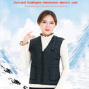 Men Autumn Winter Smart Heating Cotton Vest M-7XL