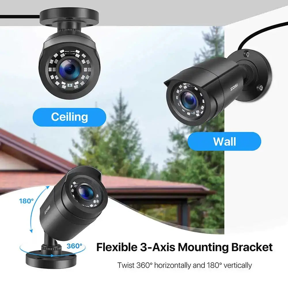 Zosi 2 Mp 1080p Security Camera — Black United States — product view 4