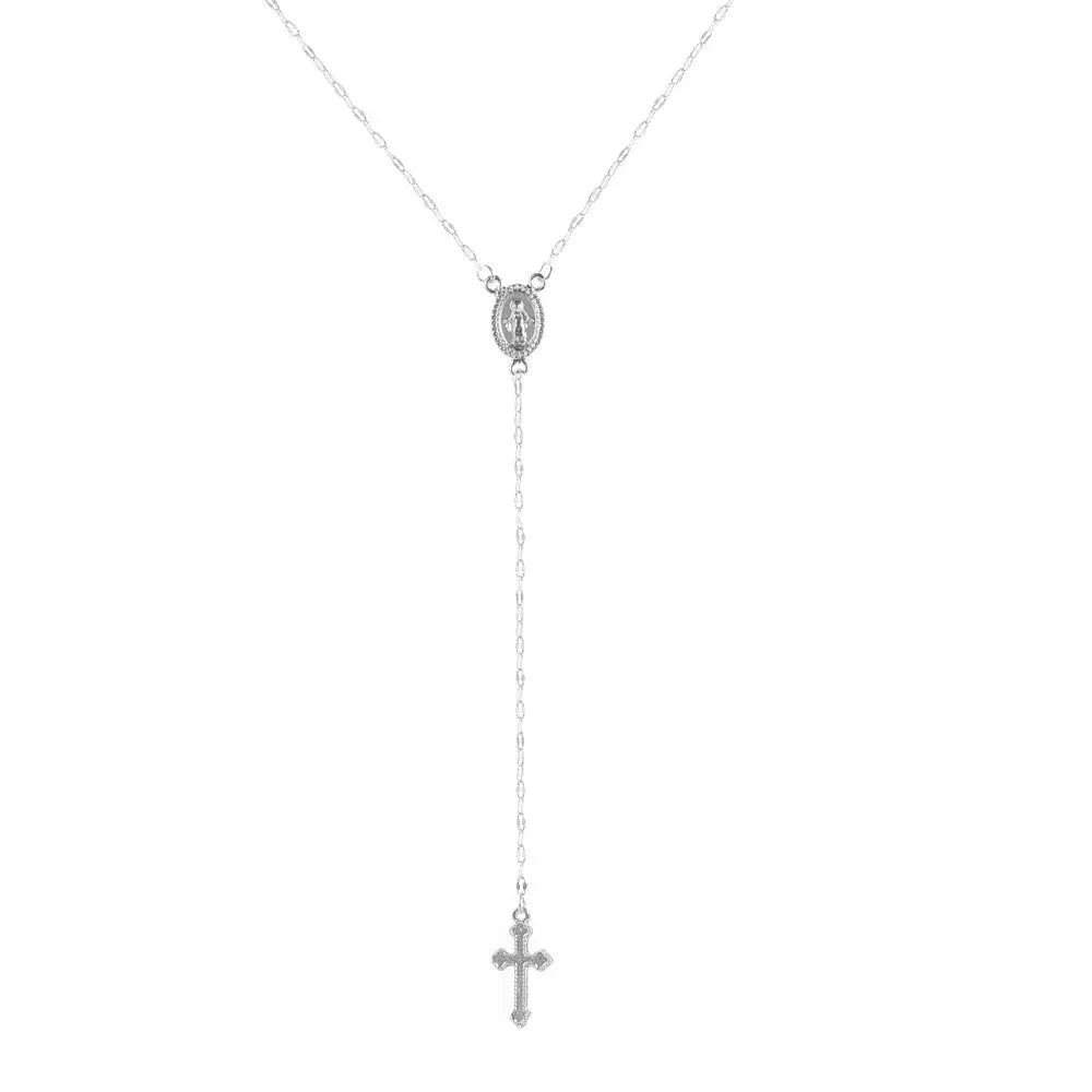 Fashion Vintage Christian Cross Bohemia Rosary Necklace