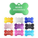 Personalized Engraved Pet ID Tags for Dogs and Cats Set