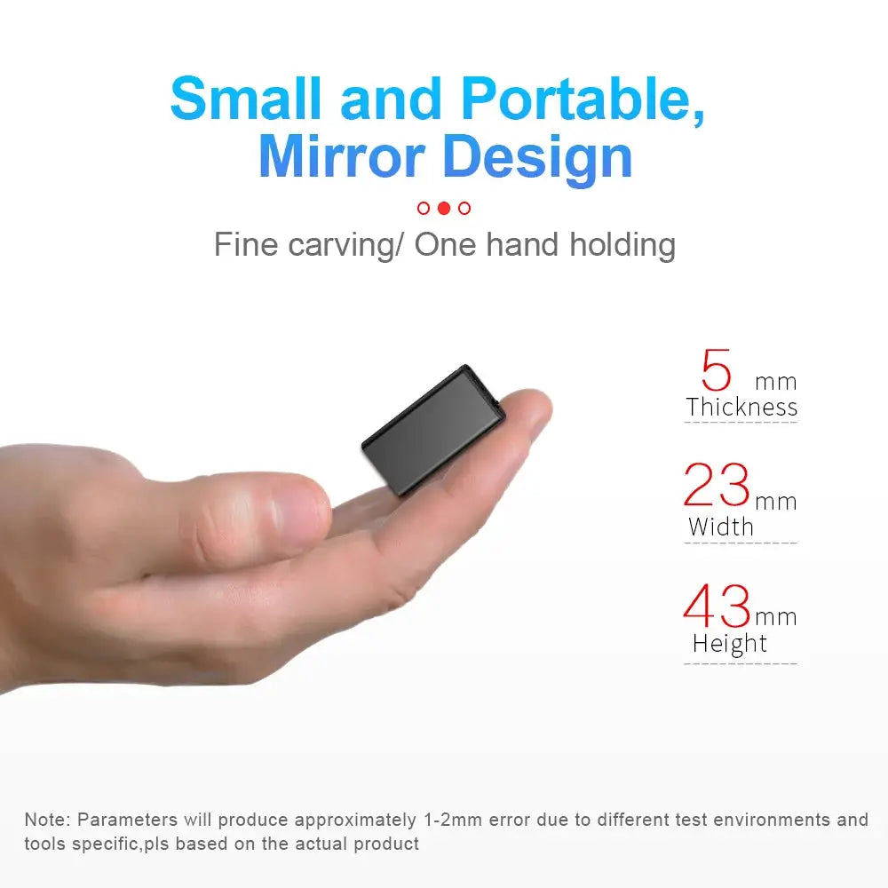 Ultra Thin Mini Voice Recorder 8GB 16GB 32GB Sound Activated MP3