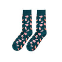 Playful Avocado & Sushi Animal Socks - Happy Cotton Blend
