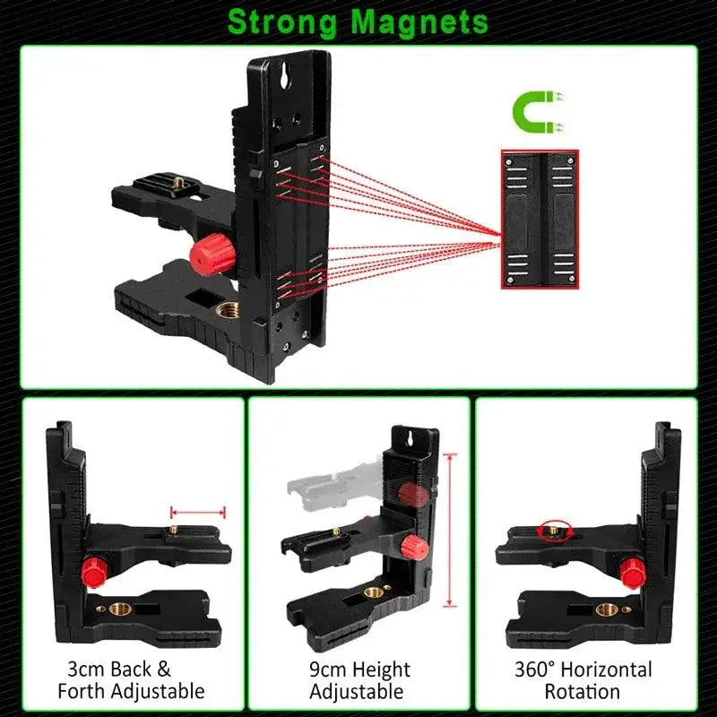 Universal Magnetic L Bracket Laser Level Holder