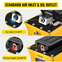 VEVOR 2.3L Fuel Tank 10000 PSI Hydraulic Foot Pump