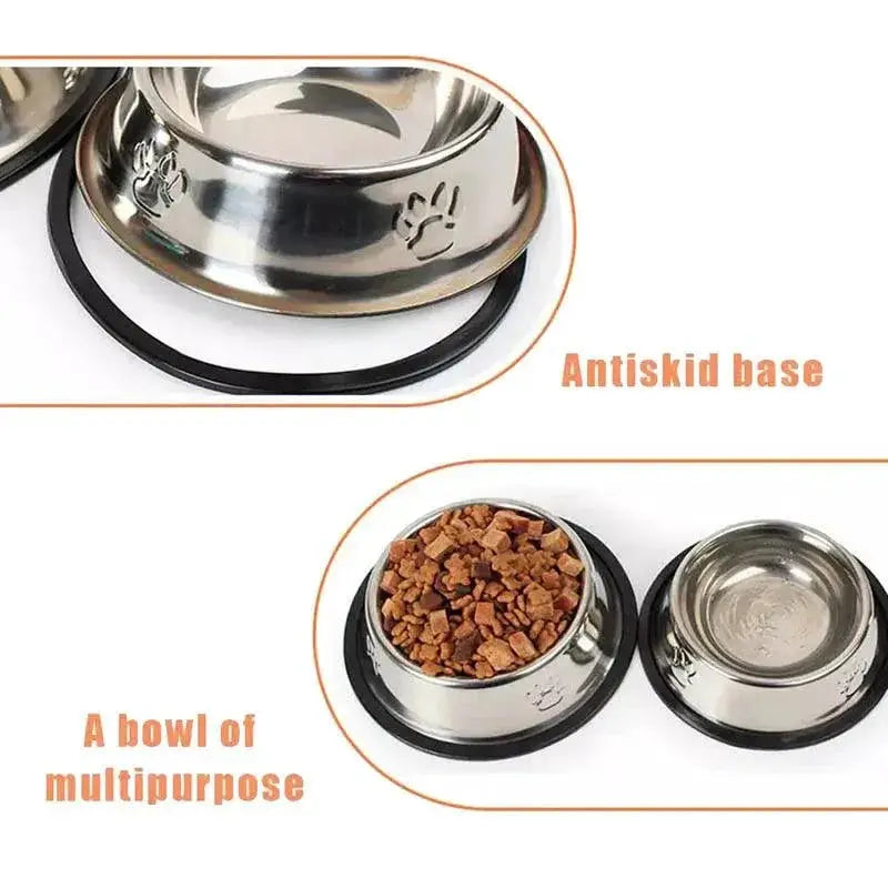 Stainless Steel Dog Bowl Hygienic Feeder For Cats And Dogs