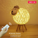 Dimming LEDs Night Light: for Kids Cute Sheep Remote Lamp