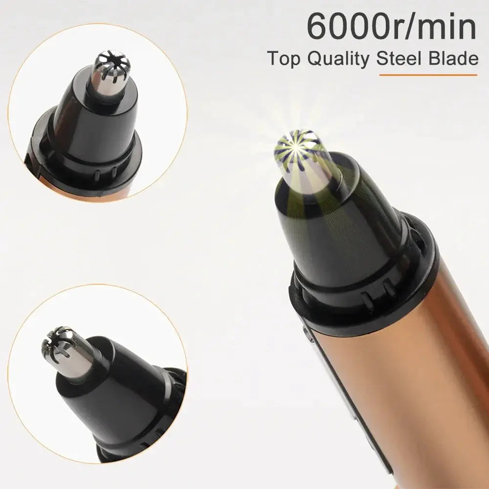 Rechargeable Waterproof Nose Hair Trimmer For Men And Women