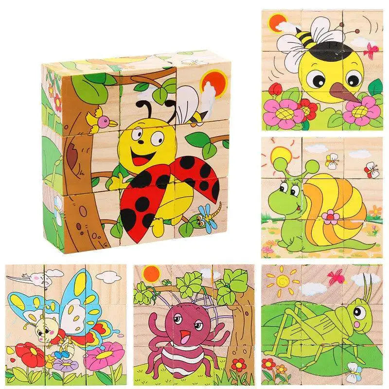 Wooden Blocks Puzzle for Kids Learning — product view