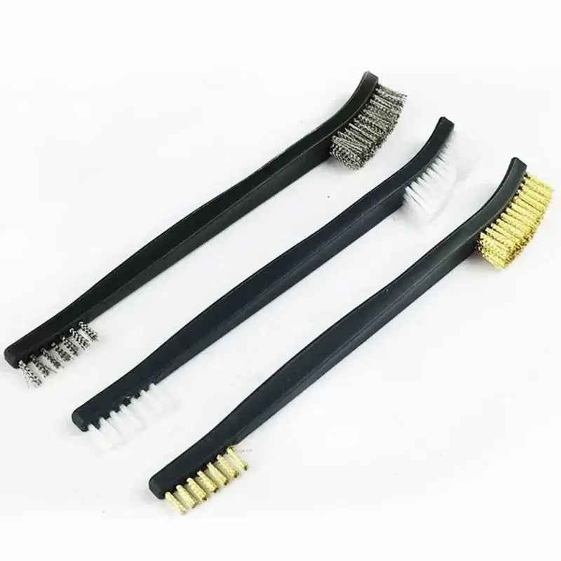 Double End Steel Wire Brush And Nylon Pick Gun Cleaning Kit