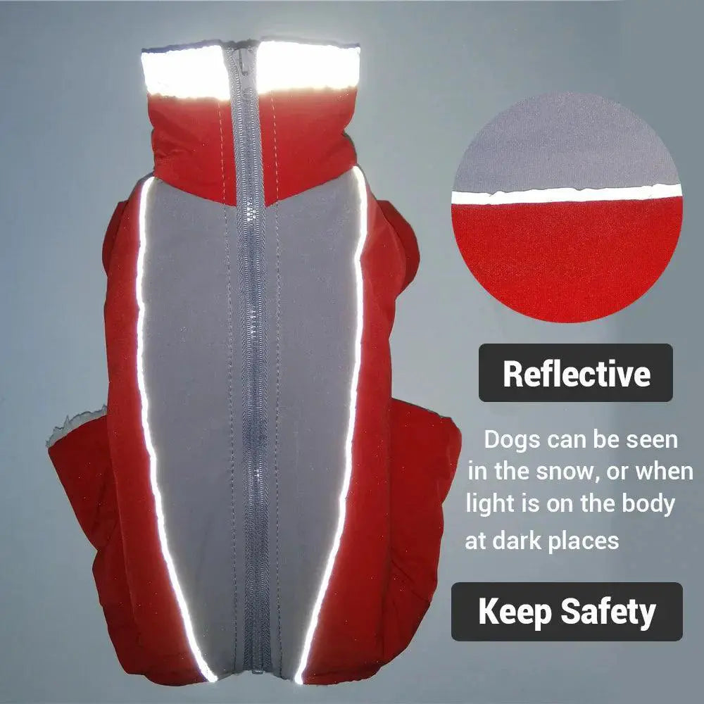 Dog Winter Waterproof Reflective Overalls For Small Dogs