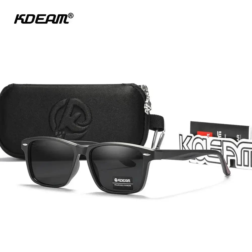 Unisex Polarized Square Sunglasses TR90 Frame Lightweight