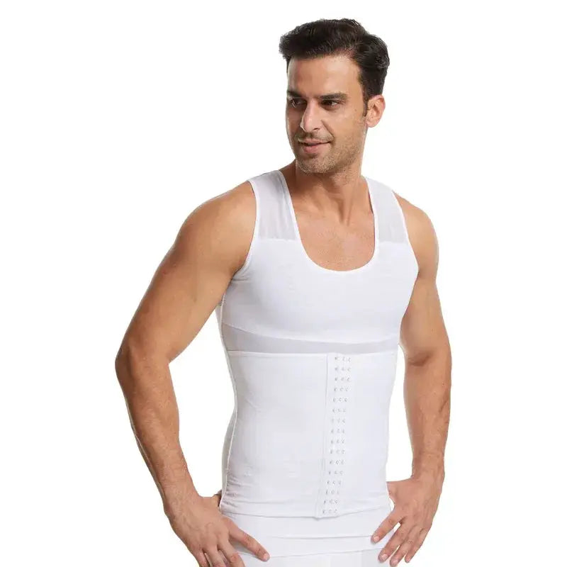 Men High Elastic Shapewear Vest Tummy Control Tank Top