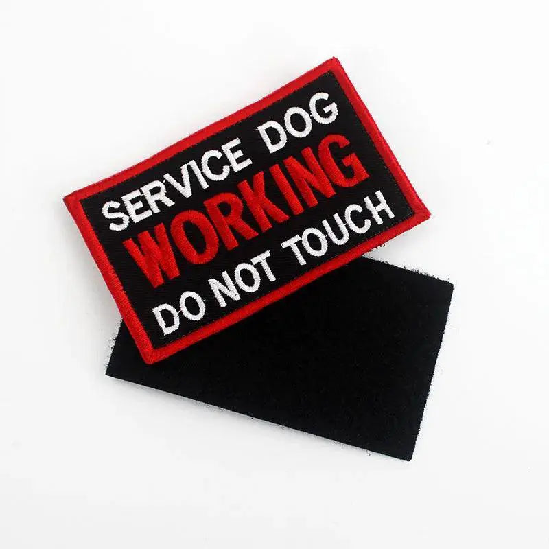 Therapy Dog Badges Hook Loop Patches For Vests Harnesses
