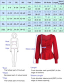 Elegant Puffed Sleeve Peplum Top Chic Women's Blouse Style