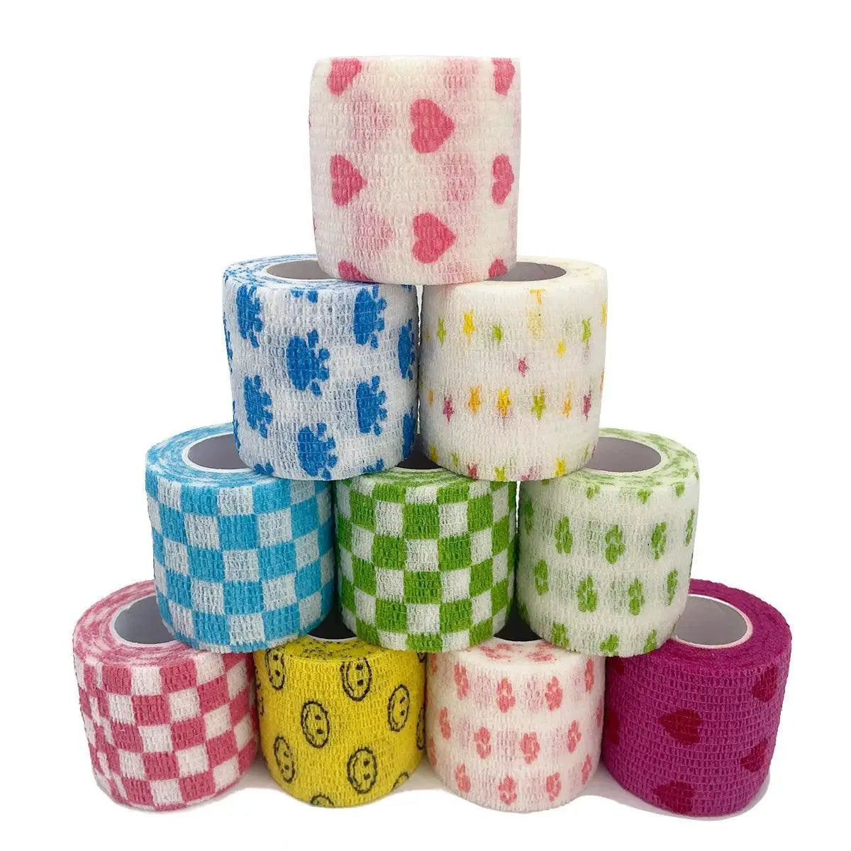 Colorful Elastic Sports Tape For Joint Support And Recovery