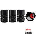 AUTCOAT Aluminum Alloy Tire Valve Caps for Cars and Motorcycles