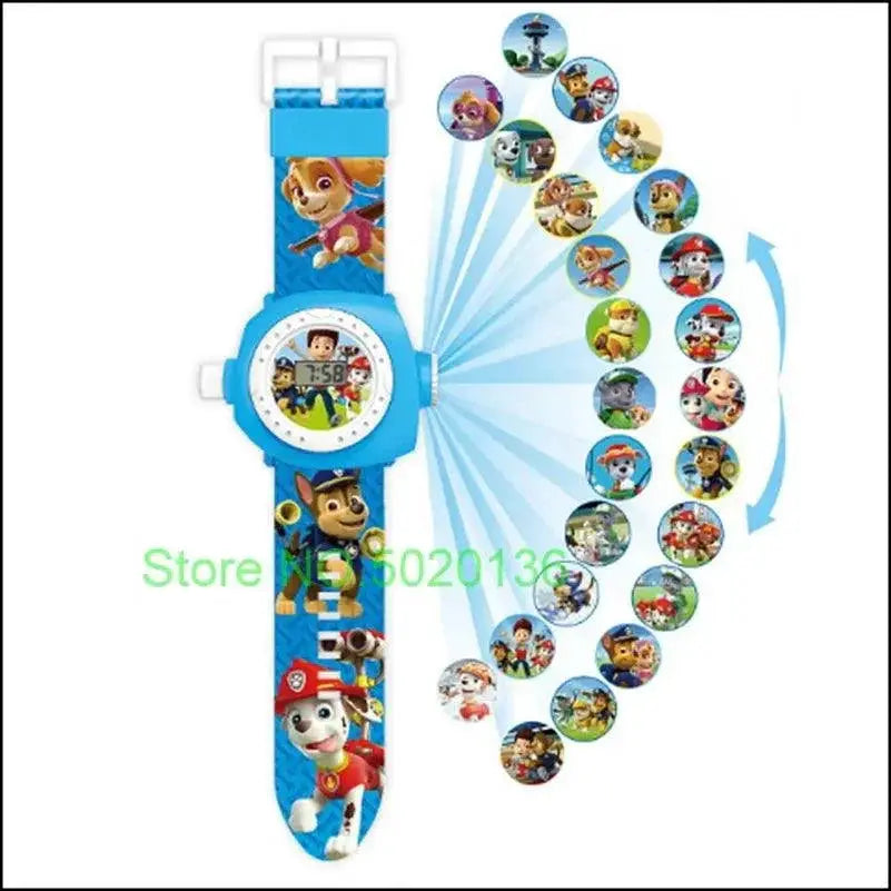 Superheroes Projection Kids Watch Adventure Timepiece Gift