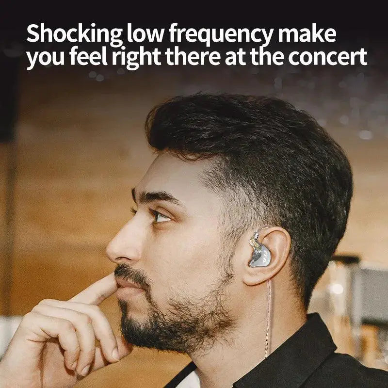 ZEX Pro Hybrid In Ear Headphones Noise Cancelling Earbuds