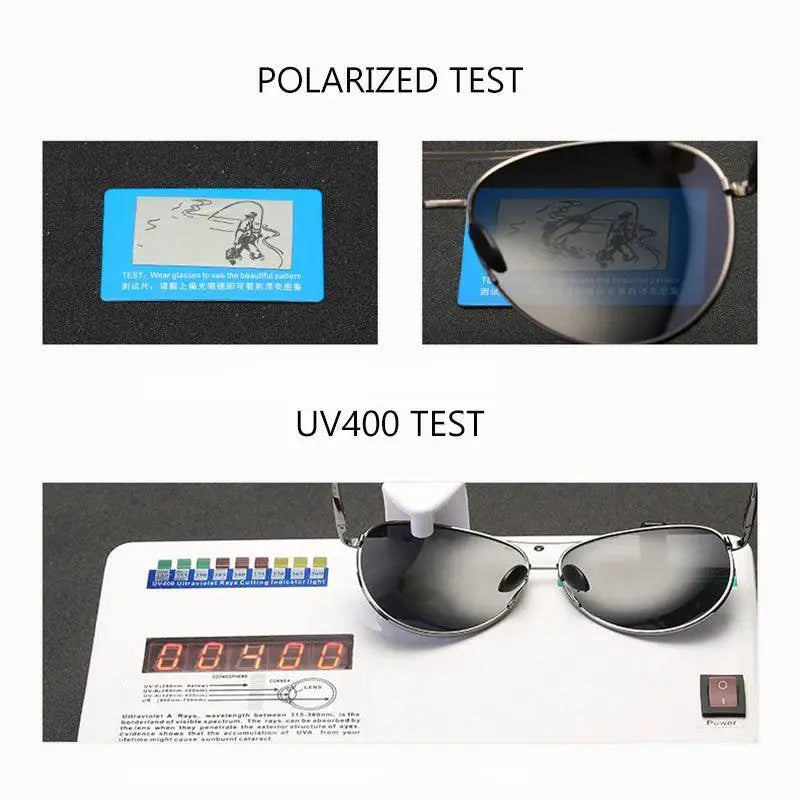 Unisex Vintage Polarized Pilot Sunglasses UV400 Protection