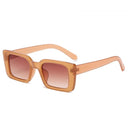 Stylish UV400 Retro Leopard Rectangle Sunglasses Unisex