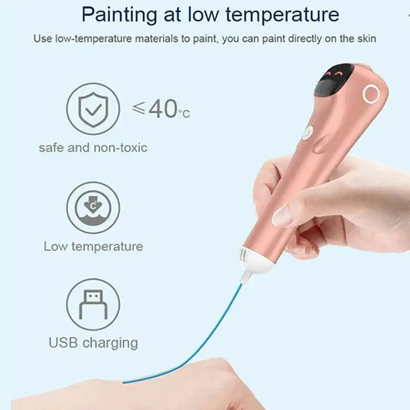 Creative 3D Drawing Pen for Kids and Adults Wireless Safe