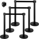 VEVOR 4-6Pcs Queue Security Posts Crowd Control Stanchion Barriers