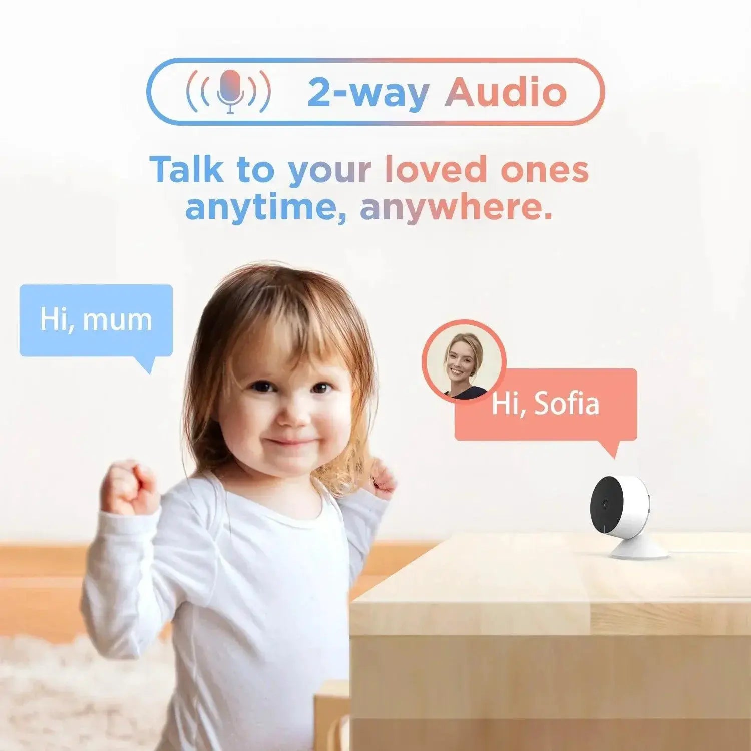 Laxihub HD WiFi Baby Monitor With Night Vision Features