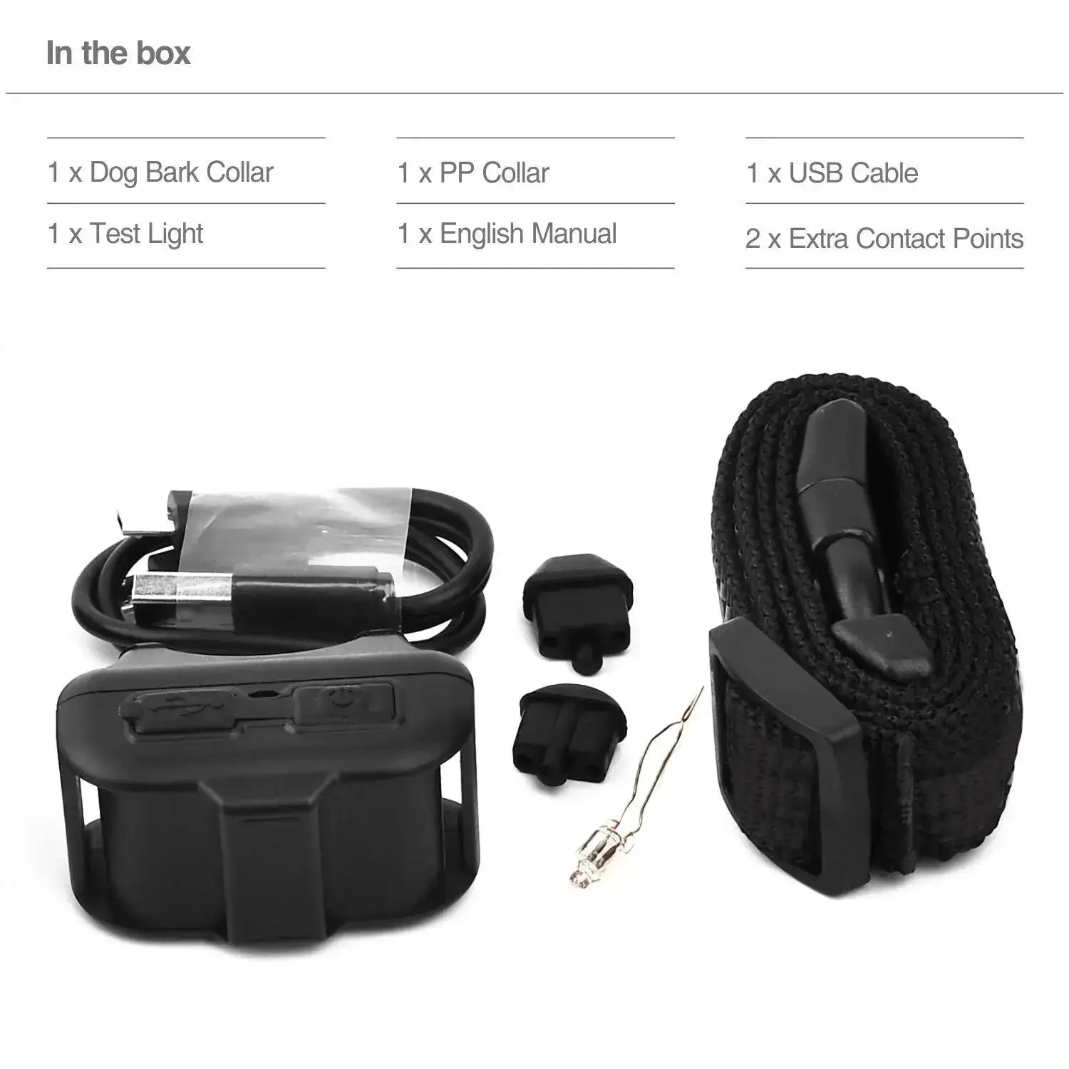 Dog Bark Control Collar Humane Training Solution For Dogs