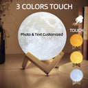 Custom Moon Lamp: Personalized Photo & Light
