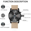 Chronograph Watch: Men's Luxury Sleek Timepiece for Style