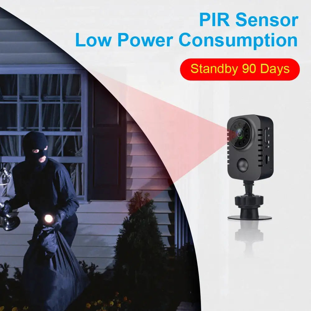 MD29 HD Mini Body Camera 1080P Security Pocket Cameras Motion Activated Small Nanny Cam for Cars Standby Espia Webcam 8H Working