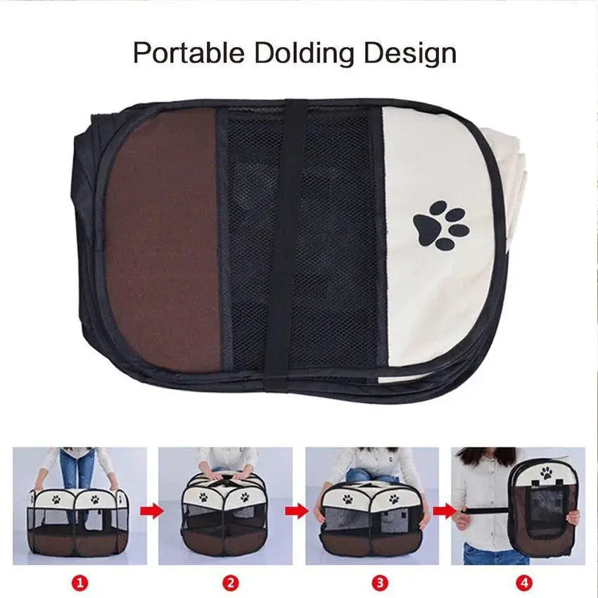 Portable Pet Tent House Waterproof Bite Resistant Shelter