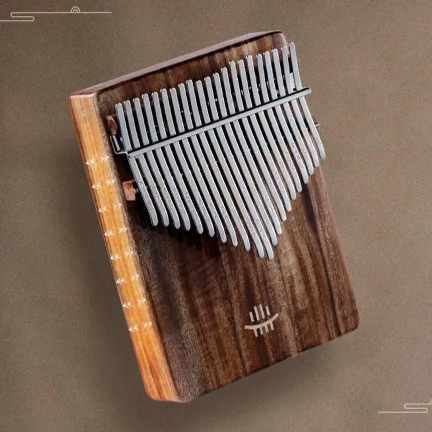 21 Or 17 Key Kalimba Acacia Walnut Curly Figure Keyboard