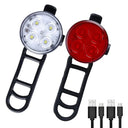 Waterproof Mini Bike Lamp Front Light White Taillight Red