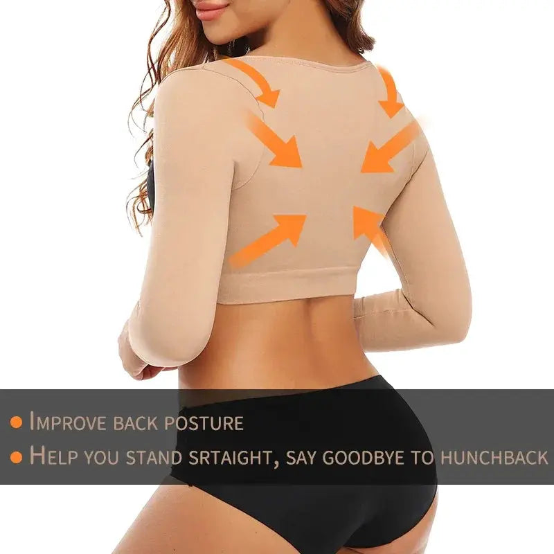 Compression Arm Shapewear for Posture and Figure Support