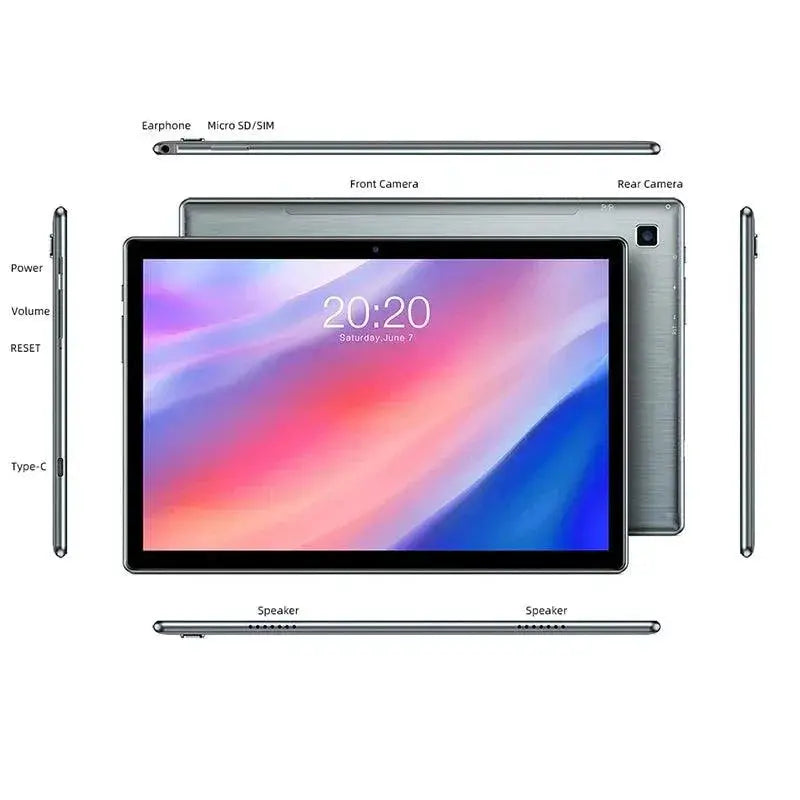 P20HD 10.1 Inch Android Tablet 4GB RAM 64GB Storage
