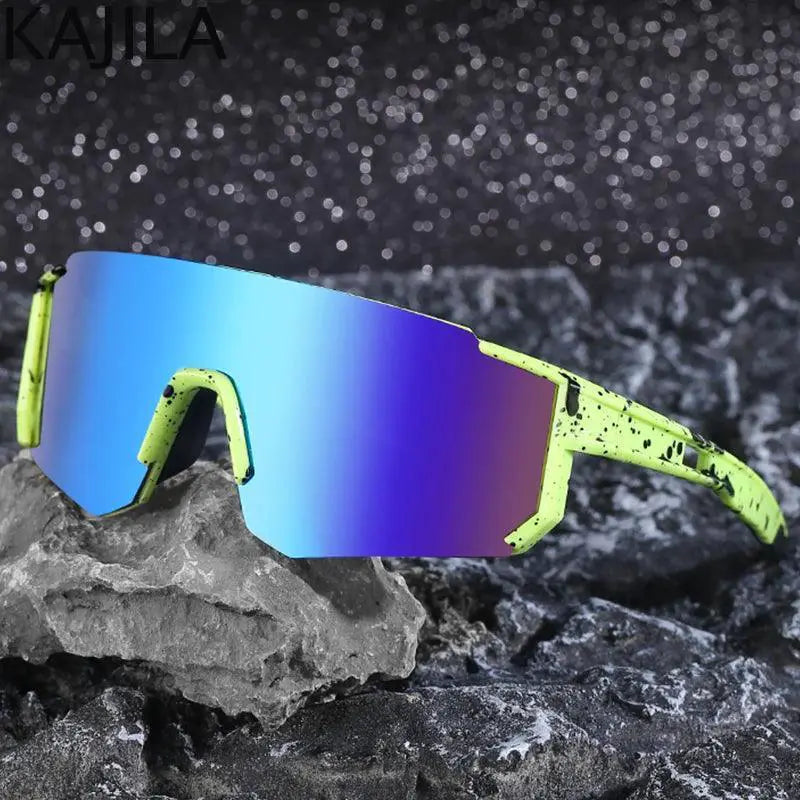 Unisex Oversized Rimless Sports Sunglasses UV400 Protection