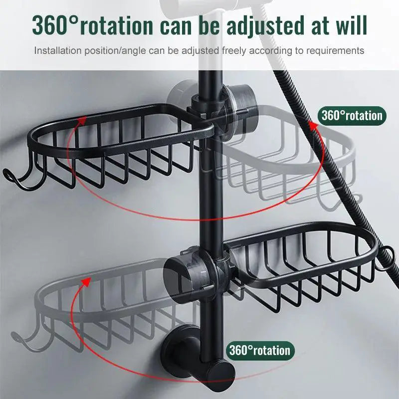 Aluminum Shower Caddy Bathroom Organizer for Durable Storage