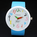 Cartoon Design Girls Wristwatch Multicolor Timepiece Stainless Steel