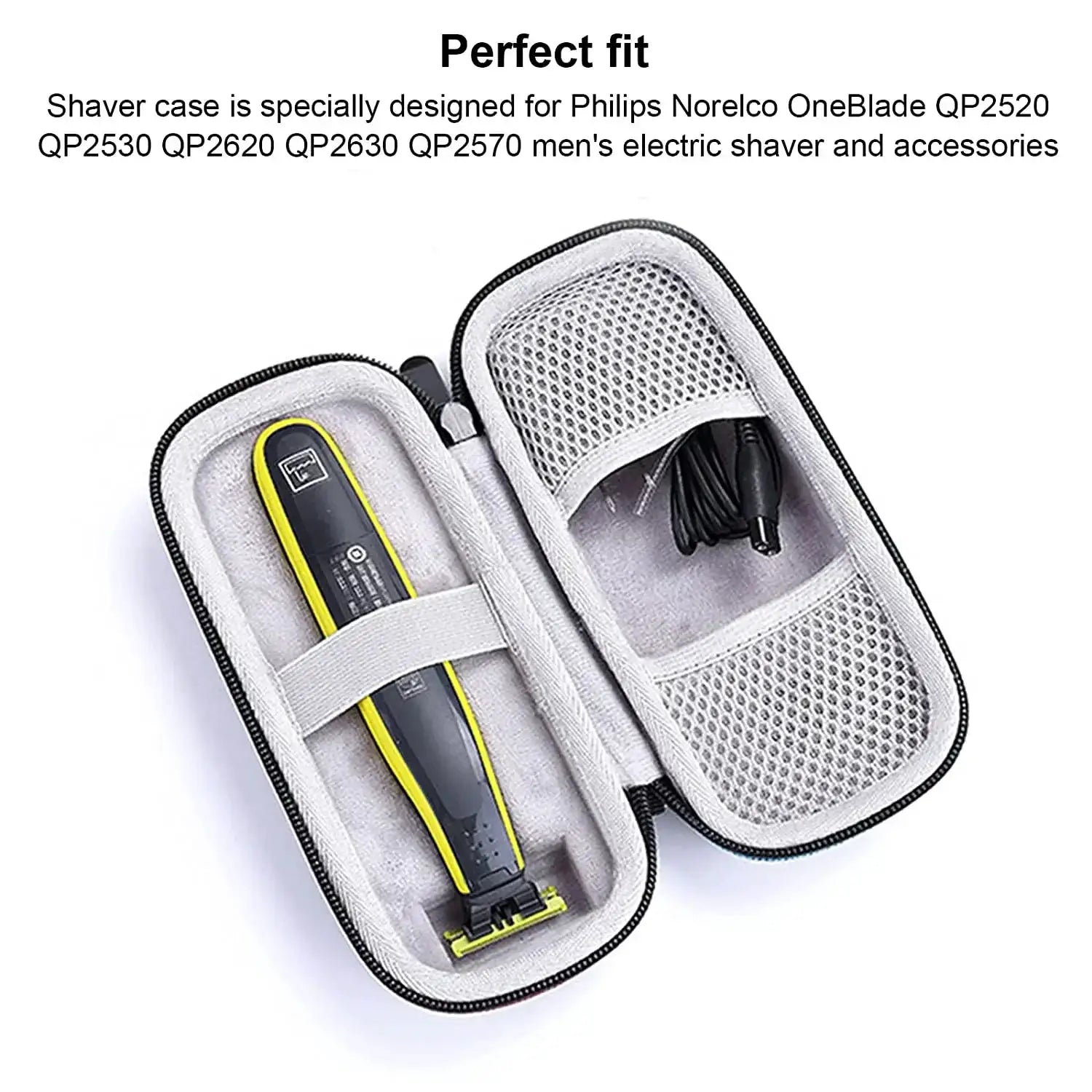 EVA Hard Case for Philips OneBlade Hybrid Accessories Bag