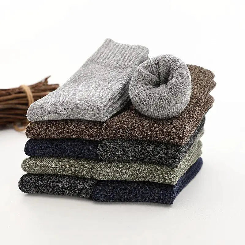 Cozy and Chic Mens Wool Winter Socks for Gifting Warmth