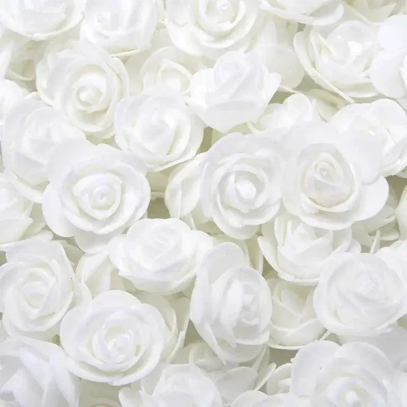 3cm Foam Rose Teddy Bear Flowers For DIY Wedding Decor