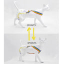 Rainbow Stripe Dog Diaper Suspenders for Pet Clothes Accessories