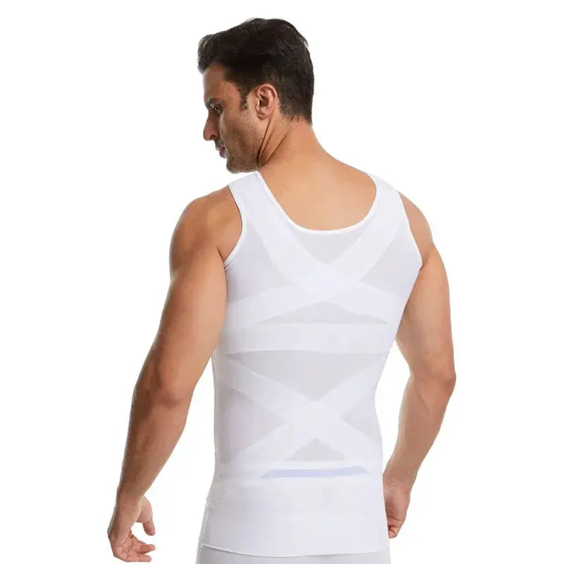 Men High Elastic Shapewear Vest Tummy Control Tank Top