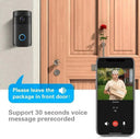 HD Video Doorbell With Night Vision Motion Alerts 1080P See Who Arrives Clearly