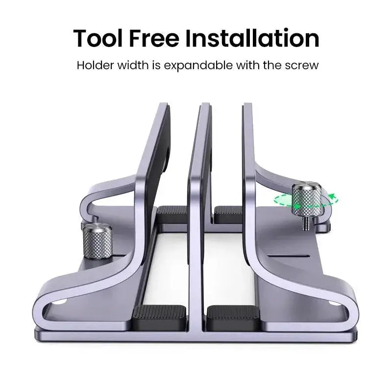 Vertical Aluminum Laptop Stand For Efficient Cooling