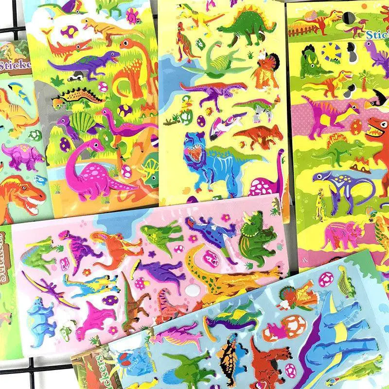 3D Bubble Cartoon Anime Waterproof Traffic Stickers for Kids