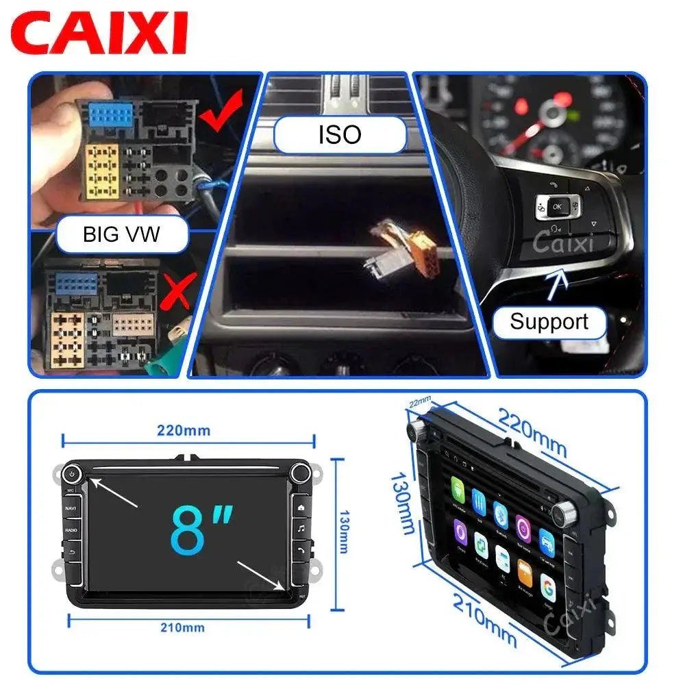 Advanced Car Multimedia System With GPS Bluetooth Navigation