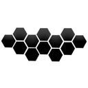 Hexagon Mirror Wall Stickers: Modern DIY 3D Art Decor Set